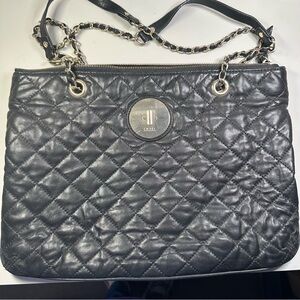 DKNY Black Quilted Shoulder Bag EUC